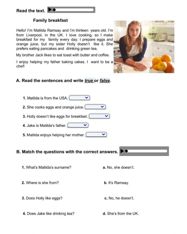 Yummy Breakfast (Worksheet by Italo Bastos)
